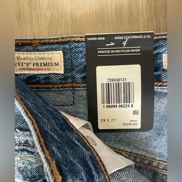 NWT LEVI DENIM JEANS - Picture 3 of 4